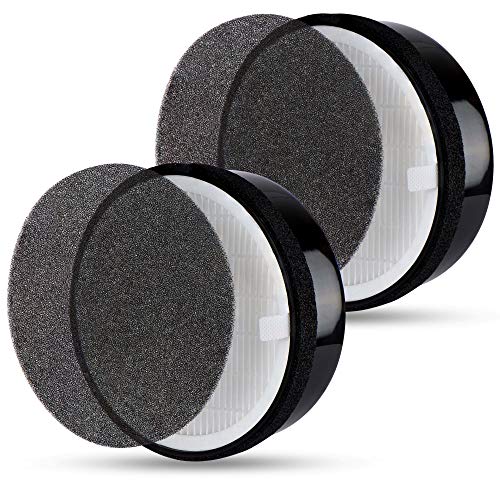 Flintar LV-H132 Replacement Filter, Compatible with Levoit LV-H132 Air Purifier, H13 Grade Filtration and Activated Carbon Filter for odor removal, Part # LV-H132-RF, 2-Pack - Image 1