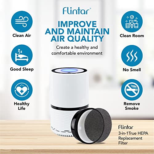 Flintar LV-H132 Replacement Filter, Compatible with Levoit LV-H132 Air Purifier, H13 Grade Filtration and Activated Carbon Filter for odor removal, Part # LV-H132-RF, 2-Pack - Image 4