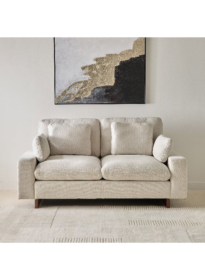 Home Box Francisco 2-Seater Fabric Sofa with 2 Waist and 2 Head Cushions 103 x 90 x 186 cm - Image 5