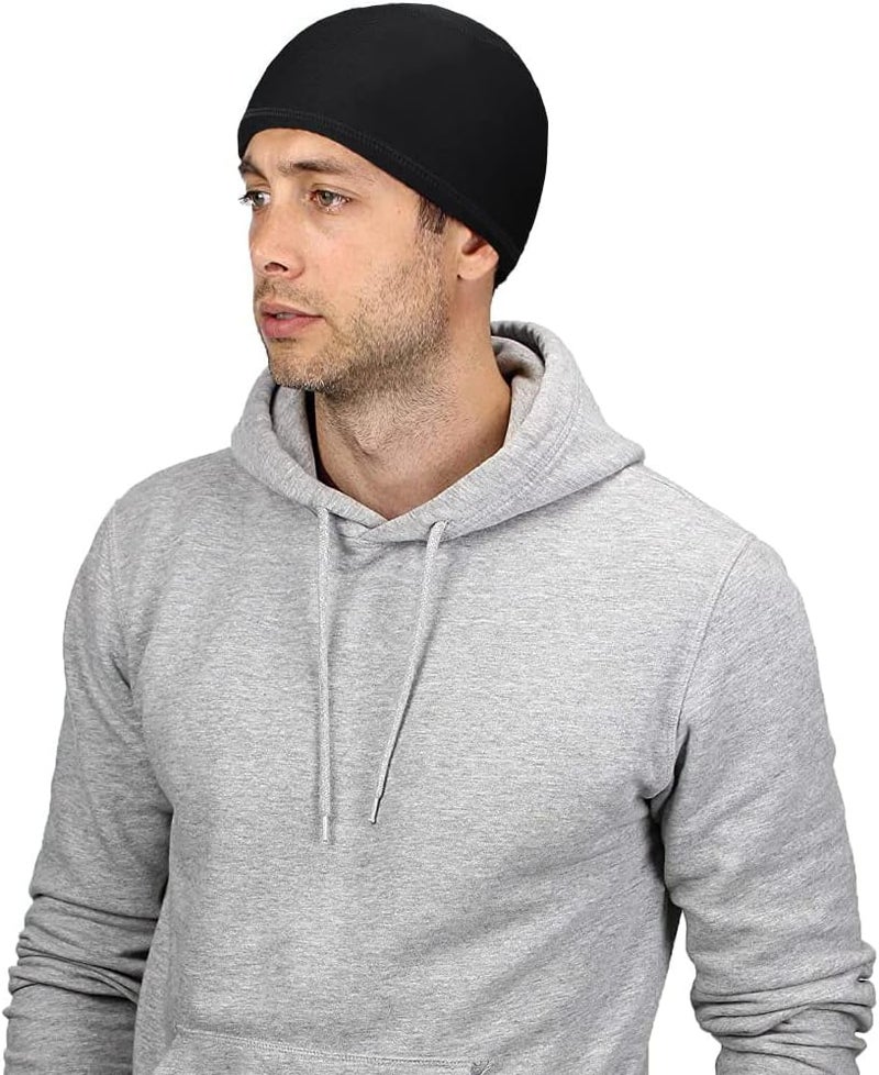 vidsel Skull Cap Helmet Liner Hard Hat Liner Running Beanie Head Wrap Bicycle Football Sweat Wicking Cycling Caps for Men Women - Image 4