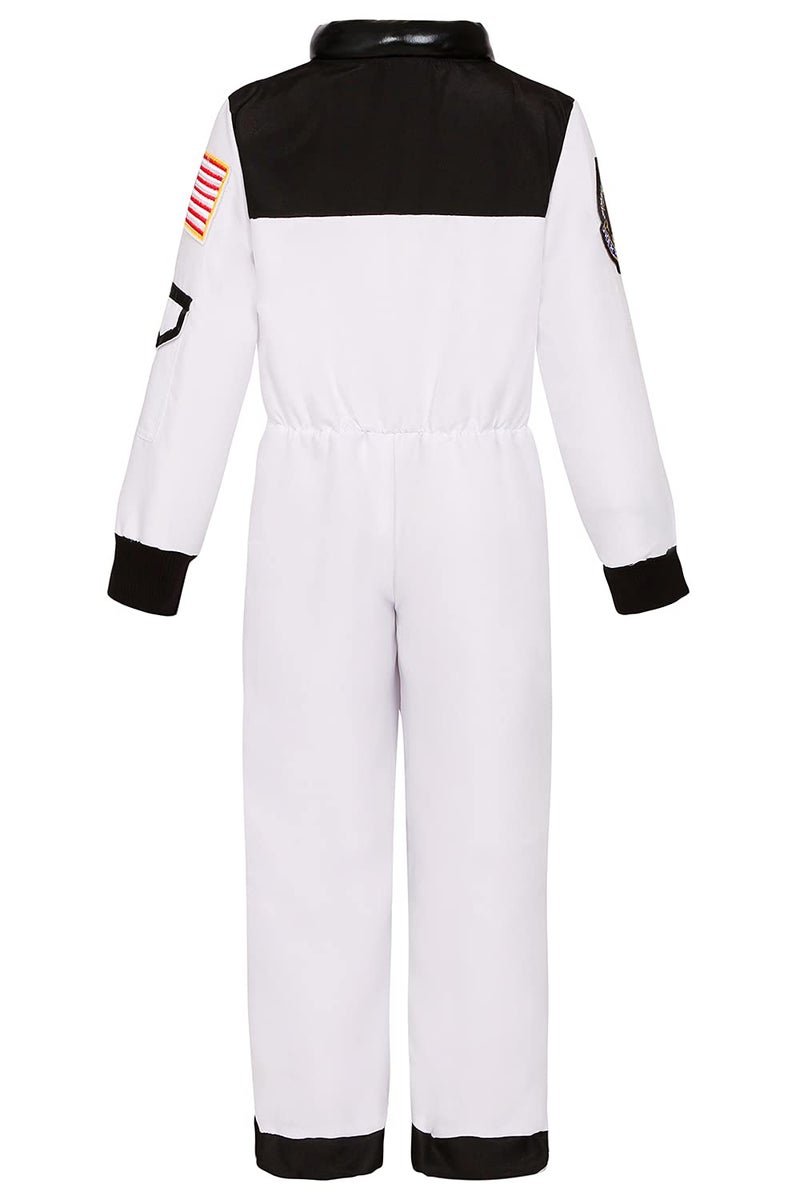 Cuteshower Kids Astronaut NASA Costume for Boys Girls Space Jumpsuit Halloween 10-12 Years - Image 2