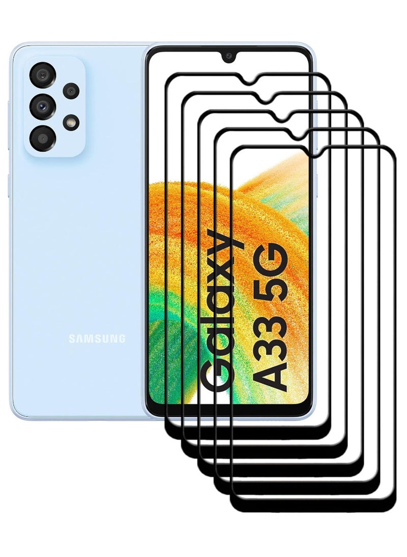 ACLIX 5 Pieces Antistatic ESD Dustproof Premium Quality High Definition Tempered Glass Screen Protector Designed For Samsung Galaxy A335G - Image 1