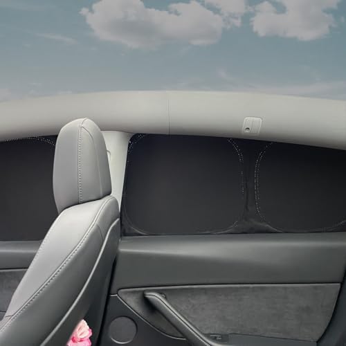 TANOLA TESBEAUTY 2025 2026 Tesla Model Y Juniper Camping Privacy Curtain 8-Piece Camping Shades Privacy Screens Tesla Model Y Sunshades UV Blocker Darker Thicker 5-Layer Material Tesla Accessories Foldable - Image 4