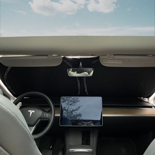 TANOLA TESBEAUTY 2025 2026 Tesla Model Y Juniper Camping Privacy Curtain 8-Piece Camping Shades Privacy Screens Tesla Model Y Sunshades UV Blocker Darker Thicker 5-Layer Material Tesla Accessories Foldable - Image 3