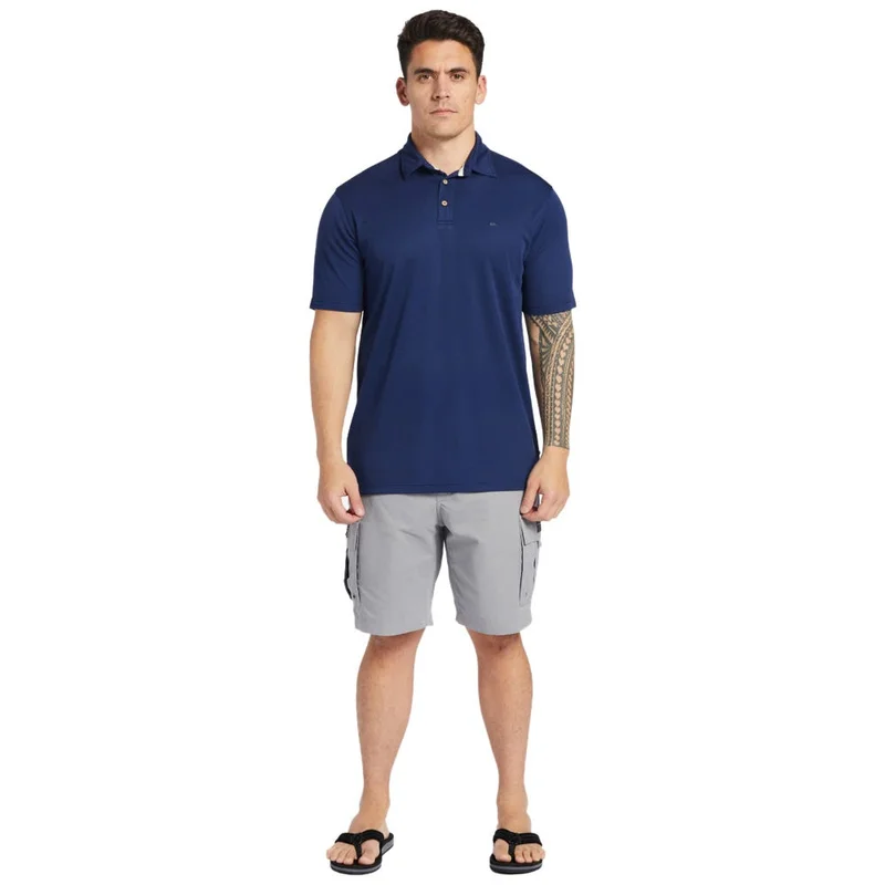 QUIKSILVER  Quiksilver Waterman Water Short Sleeve Polo Shirt In Midnight Navy for Men | Best Price UAE