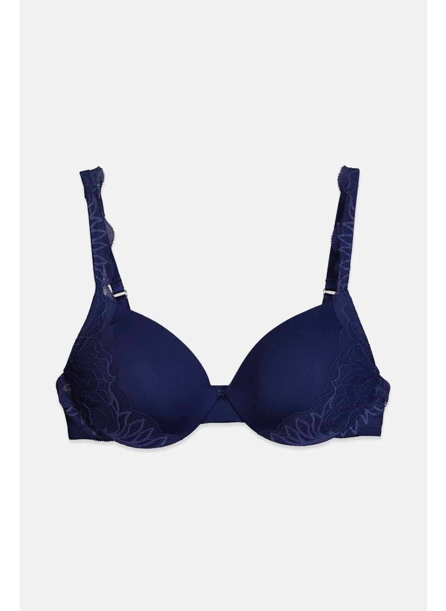 Tchibo Women Underwire Padded Bra, Dark Blue  - Image 1