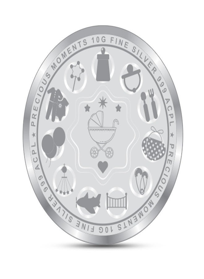 ACPL Precious Moments 10 Gram Silver Coin New-Born Baby BIS Hallmarked 999 Pure With Gift Box By ACPL. - Image 2