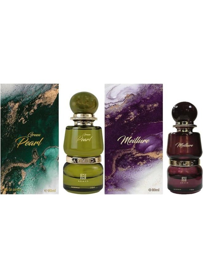 AHMED ميليور عطر 80 مل و لؤلؤة خضراء عطر 80 مل - Image 1