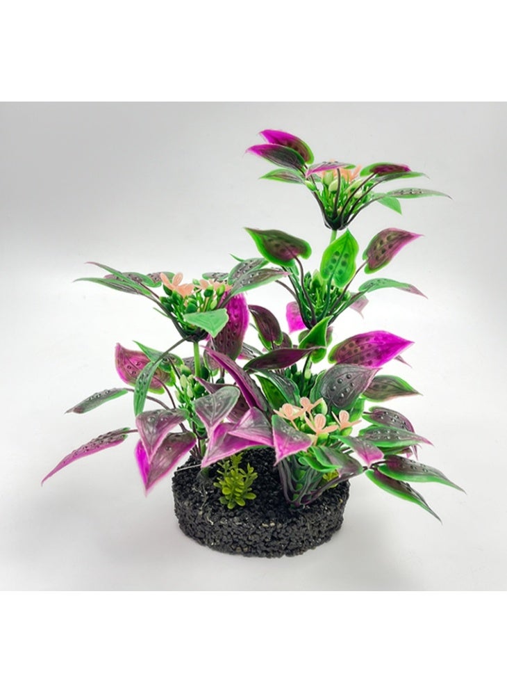 Aquarium Decorations   Lifelike Plastic Decor Fish Tank Plants,Used for Household and Office Aquarium Simulation Plastic Hydroponic Plants 25CM