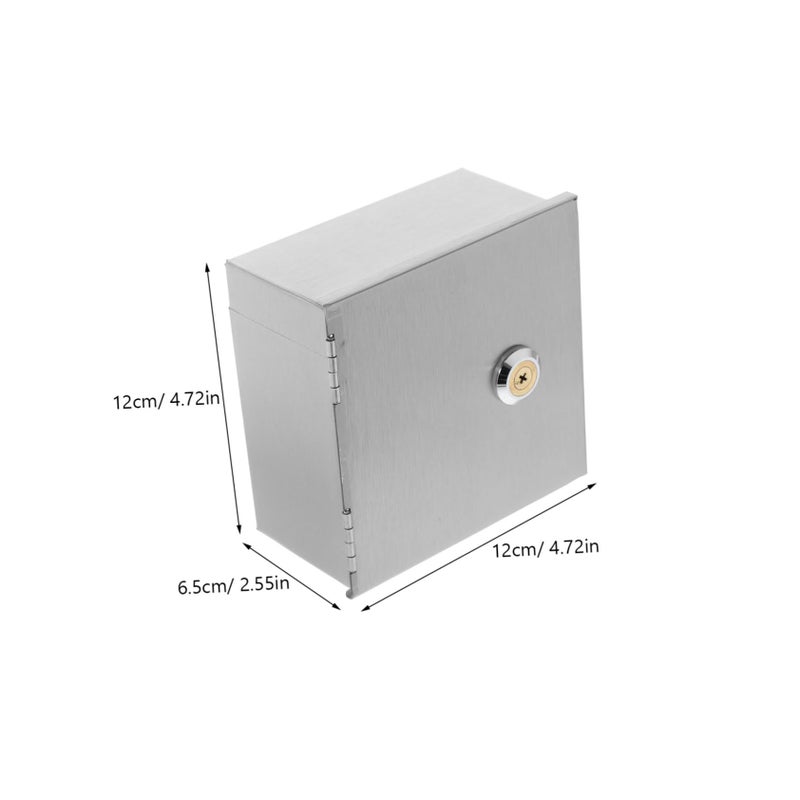 Stainless Steel Waterproof Electrical Enclosure Lockable Outdoor Switch Socket Cover Box - Image 3
