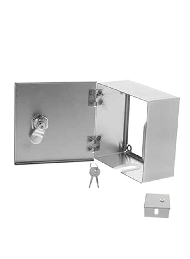 Stainless Steel Waterproof Electrical Enclosure Lockable Outdoor Switch Socket Cover Box - Image 1