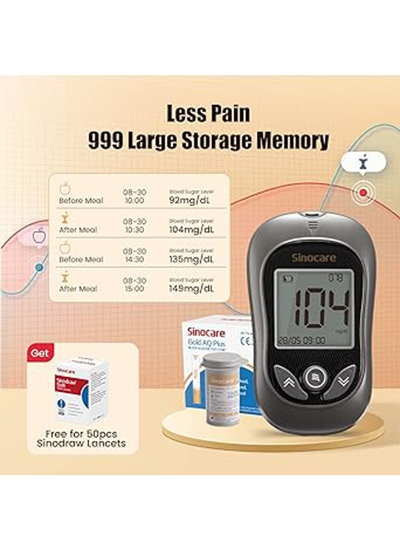 SINOCARE - Test Strips For Gold Aq Plus - Image 1