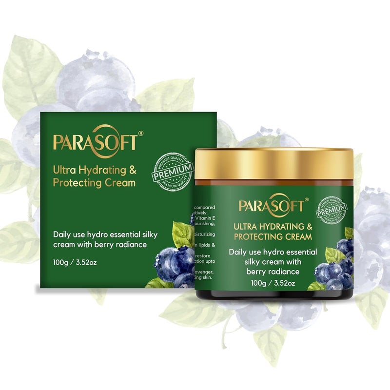 Parasoft Ultra Hydrating and Protecting Cream for Long Lasting Moisturizing Packed With Natural Ingredients  100 gm