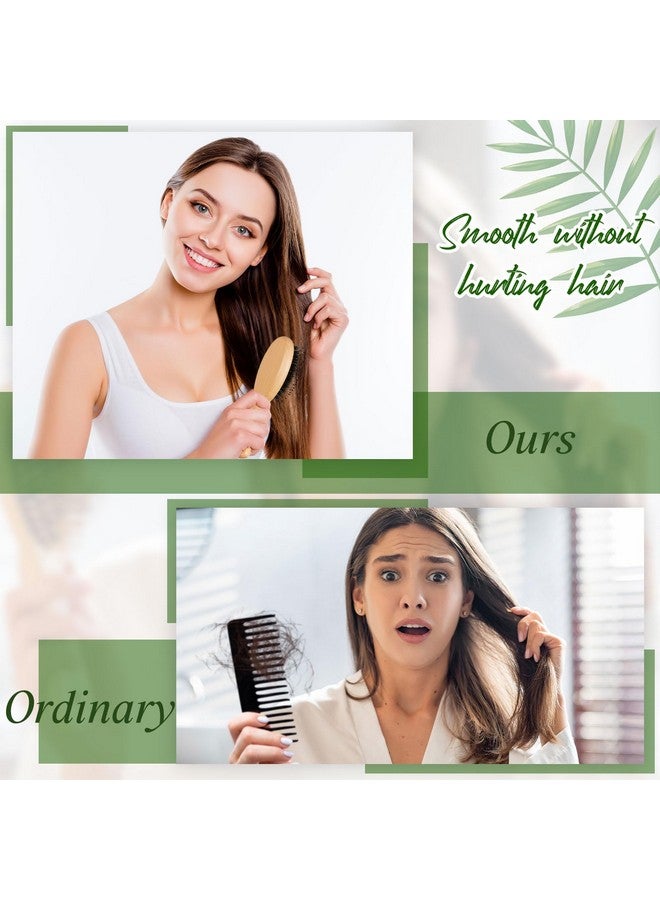 Tessco 12 Pcs Mini Travel Wooden Hair Brush For Women Girls Hair Mini Pocket Hairbrush Boar Bristle Hair Brushes Small Wooden Hair Brush Bulk For Thick Curly Thin Long Short Wet Or Dry Hair - Image 3