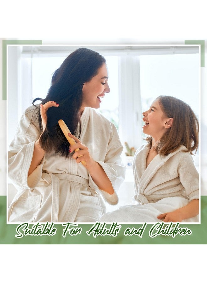 Tessco 12 Pcs Mini Travel Wooden Hair Brush For Women Girls Hair Mini Pocket Hairbrush Boar Bristle Hair Brushes Small Wooden Hair Brush Bulk For Thick Curly Thin Long Short Wet Or Dry Hair - Image 4