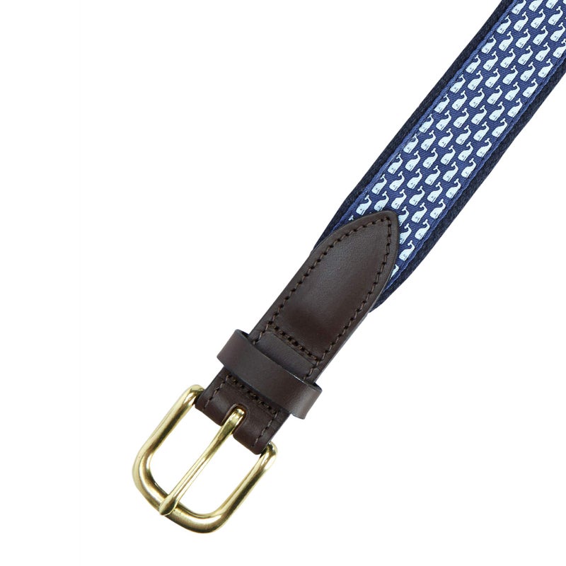 Vineyard Vines Boys Whale Canvas Club Belt, Navy, 26 US - Image 2