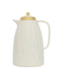 Alsaif Gallery Everest Creamy Acacia Thermos With Golden Lid 1 Liter  - Image 2