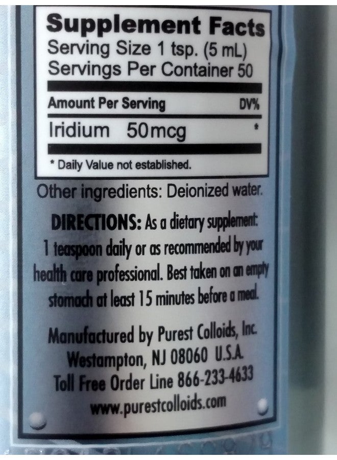 Purest Colloids MesoIridium ™ 10 ppm Colloidal Iridium 250 mL/8.45 Oz - Image 2