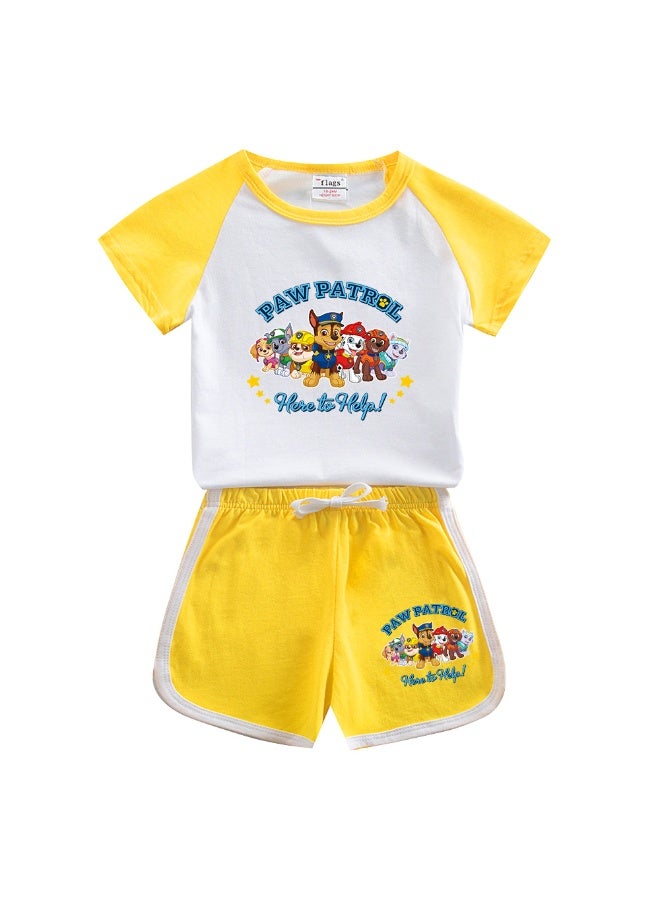 KUYING New Wang Wang Team Children's Casual Fashionable Two-Piece Set