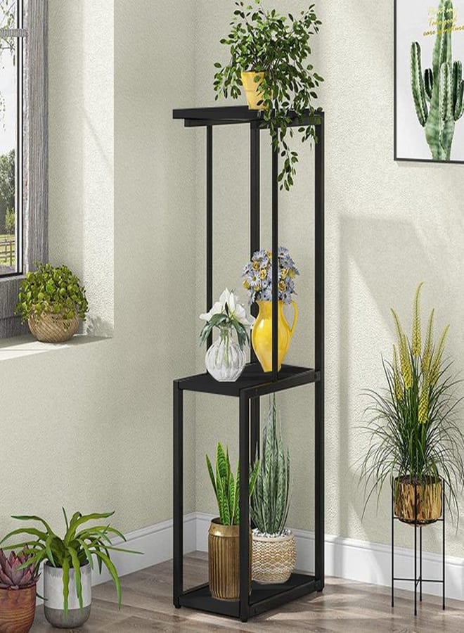 Home Gallery 3-Tier Tall Plant Shelf Holders Grey - Image 1