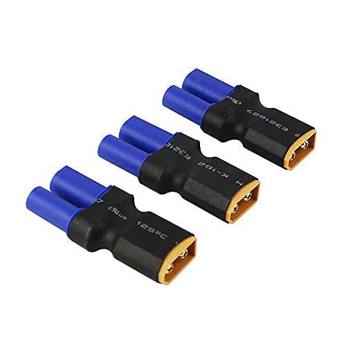 LINSYRC 5Pack XT60 Male Connector to EC5 Female Connector Adapter Plug for RC Lipo Battery - Image 5