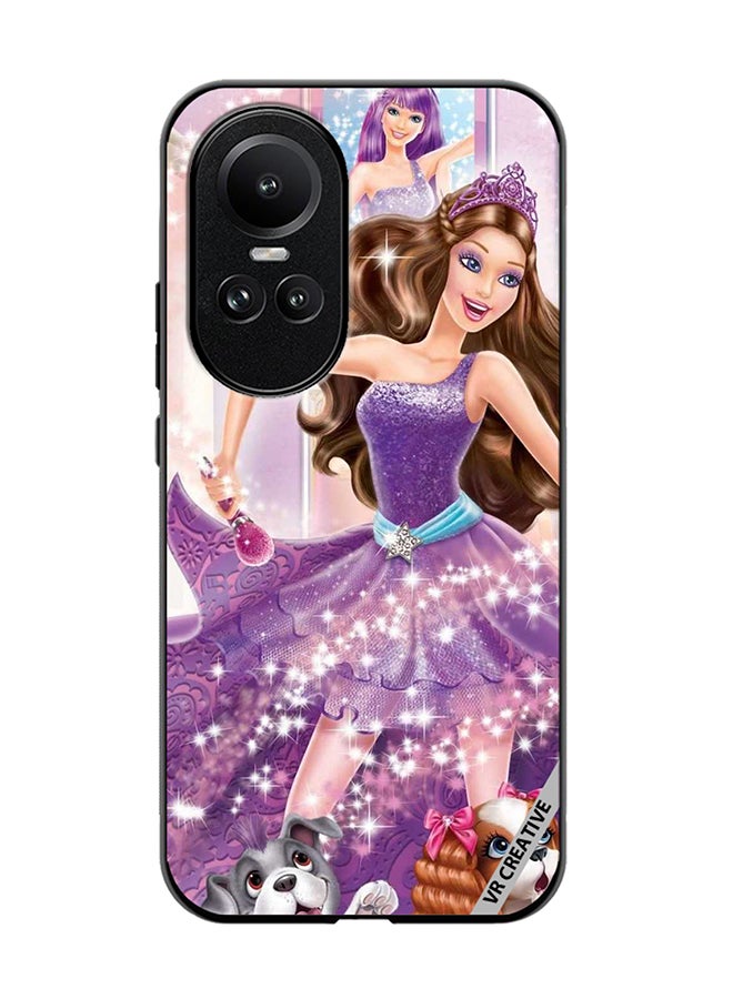 VR CREATIVE Protective Case Cover For Oppo Reno 10 Pro Princess Barbie Design Multicolour - Image 1