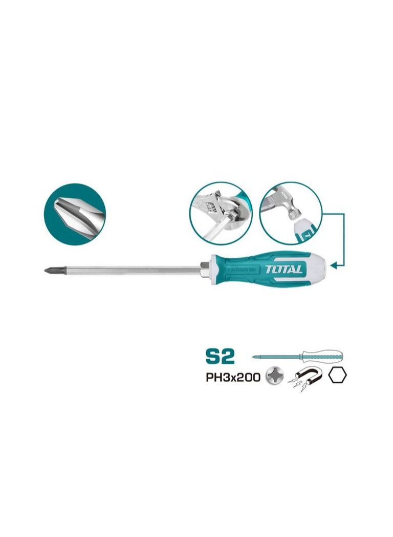 توتال طقم مفكات من 6 قطع ، طقم مفك براغي عالي الجودة T0TAL ، أداة إصلاح - THGSS2606 - Image 2