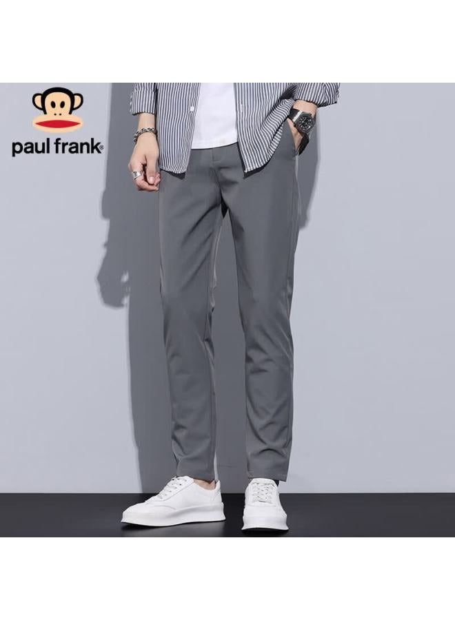 Paul Frank Men's Winter Business Casual Pants Slim Fit Tapered Long Pants Dark Gray 38 - Image 1