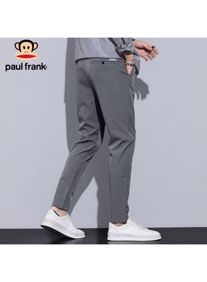 Paul Frank Men's Winter Business Casual Pants Slim Fit Tapered Long Pants Dark Gray 38 - Image 3
