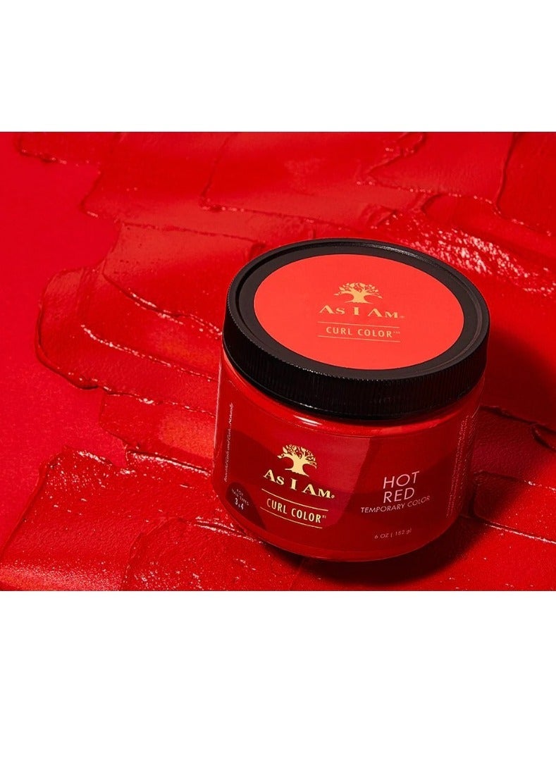 As I Am CURL COLOR HOT RED COLOR & CURLING GEL 6oz - Image 3
