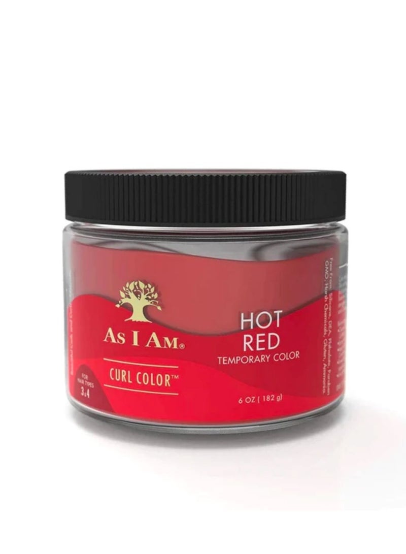 As I Am CURL COLOR HOT RED COLOR & CURLING GEL 6oz - Image 1