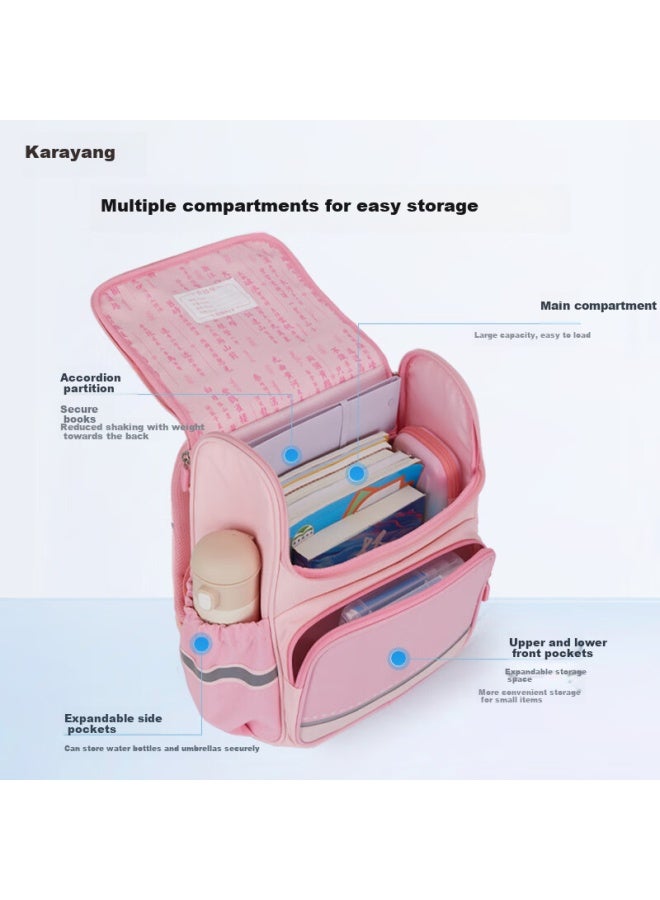 KaLay Kala·y Backpack For Primary School Students Grades 1-3, Lightweight Anti-drop Large Capacity Spine Protection Ultra-light Backpack For Boys And Girls, Blue 18l - Image 5