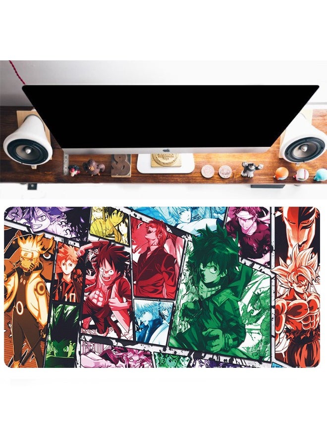 Generic - Anime Collection Mouse Pad, Anime Mouse Pad, Gaming Mouse Pad, Large Mouse Pad, Extended Keyboard Mousepad with Non-Slip Base and Stitched Edge, 15.7×35.4 inch - Image 1