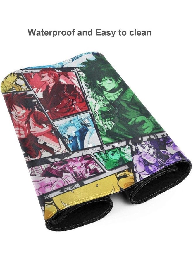 Generic - Anime Collection Mouse Pad, Anime Mouse Pad, Gaming Mouse Pad, Large Mouse Pad, Extended Keyboard Mousepad with Non-Slip Base and Stitched Edge, 15.7×35.4 inch - Image 1