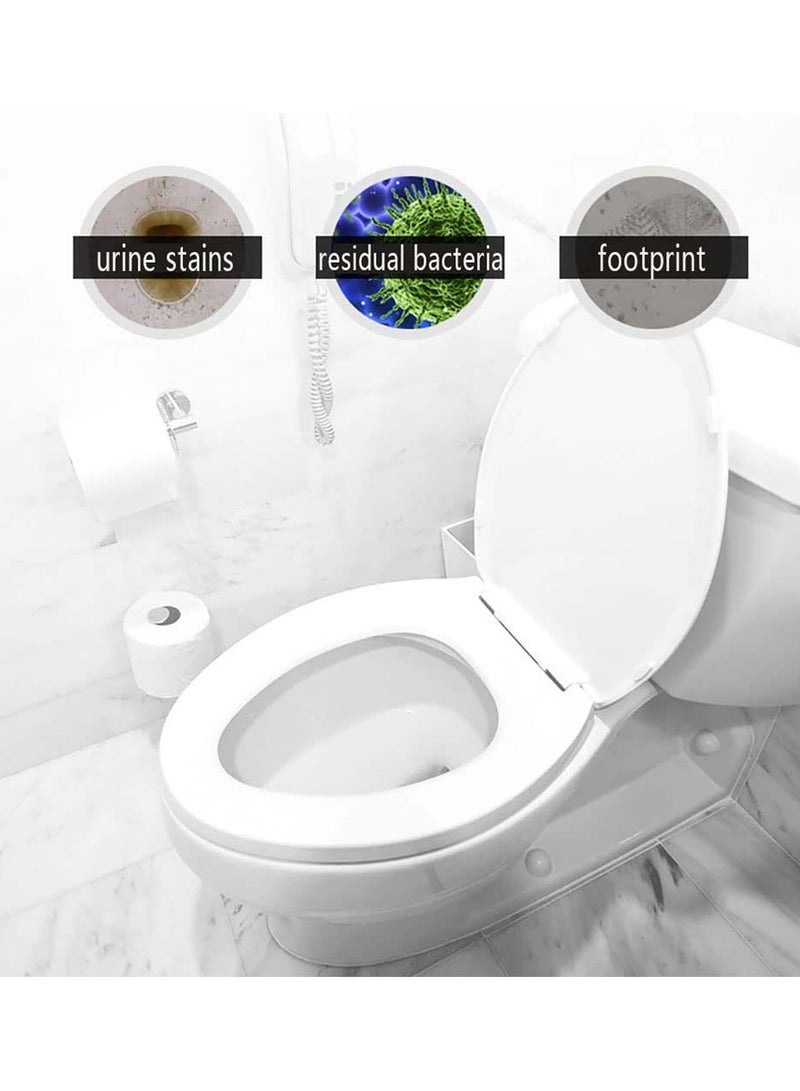 SYOSI 20 Pcs Toilet Seat Covers Disposable Antibacterial Waterproof Portable Potty Seat Cover Elastic Band Universal Fit Toilet Mat for Travel Hospital Public Toilet Hotel Individually Wrapped - Image 3