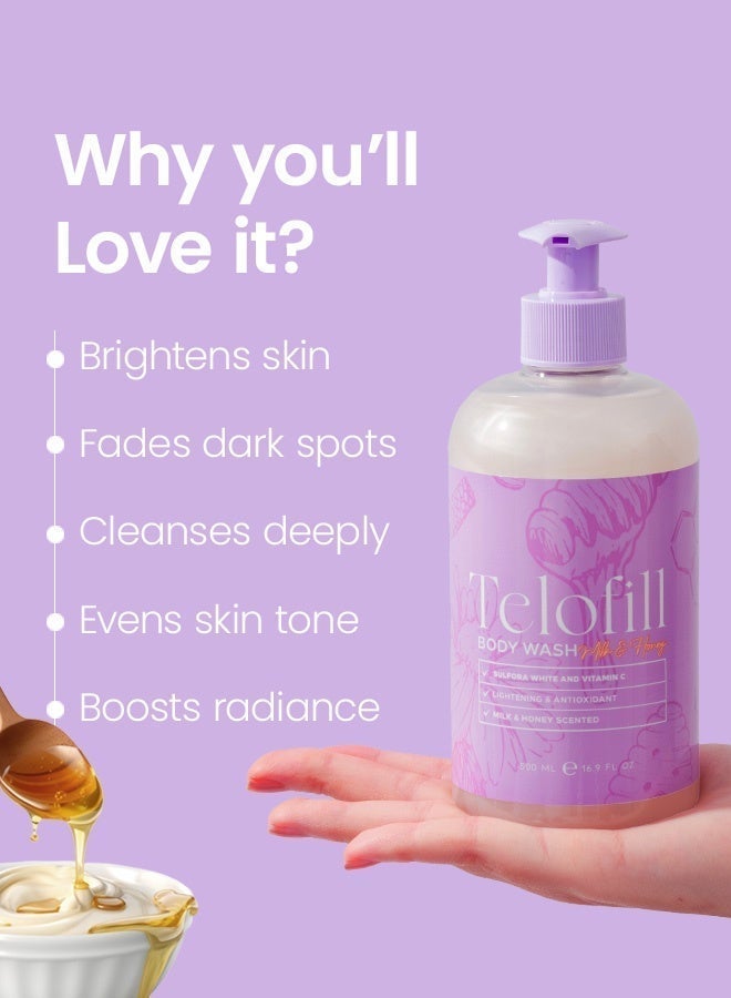 تيلوفيل Milk & Honey Body Wash - Image 5