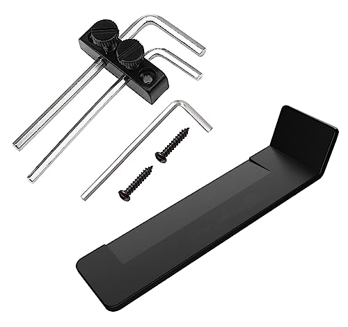Jiayouy Set of Tremolo Bridge Shim & Locking Nut for Floyd Rose Tremolo Bridge Electric Guitar, Black - Image 1