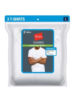 Hanes Hanes Ultimate Mens 3 Pack FreshIQ Crew Neck Tee  - Image 4