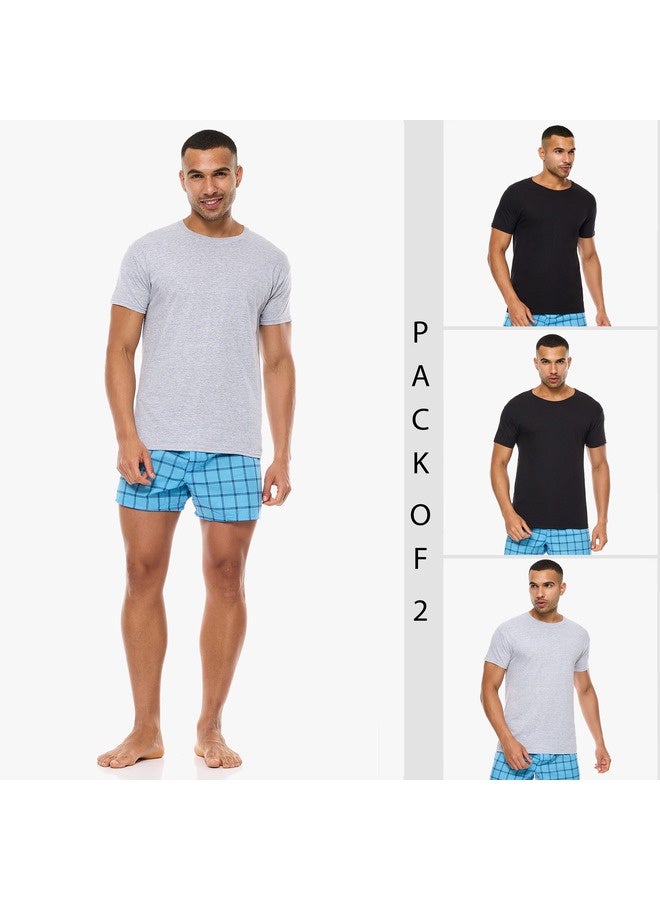 Hanes تي شيرت Hanes Ultimate للرجال 3 قطع FreshIQ برقبة دائرية - Image 3