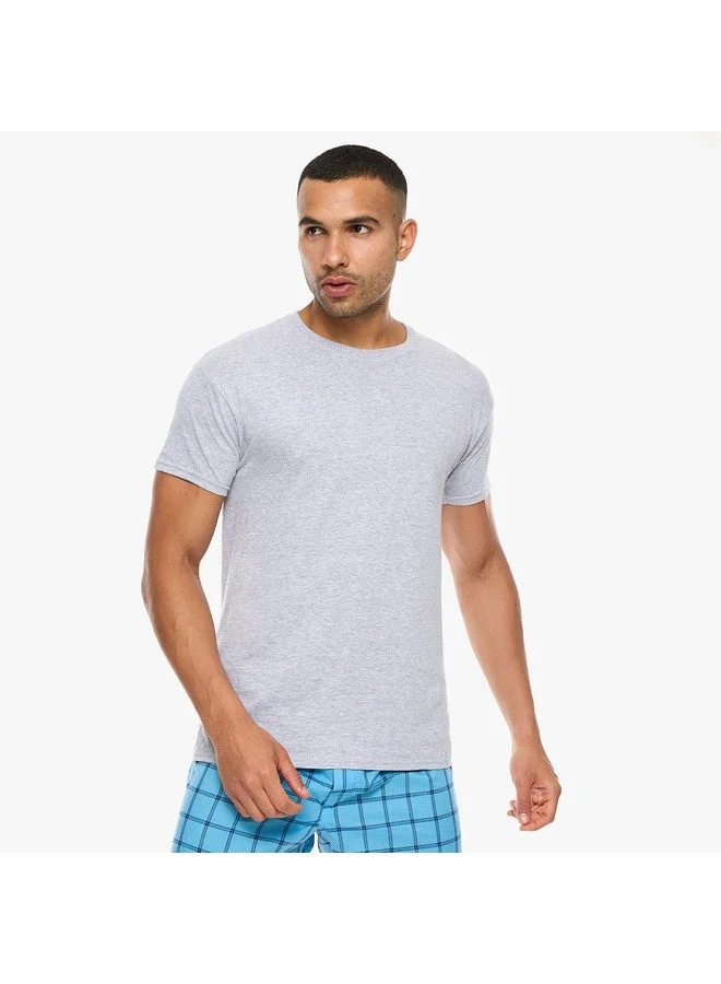 Hanes  Hanes Ultimate Mens 3 Pack FreshIQ Crew Neck Tee for Men | Best Price UAE