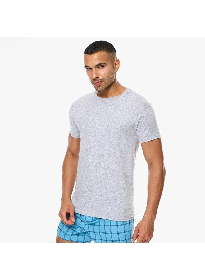 Hanes  Hanes Ultimate Mens 3 Pack FreshIQ Crew Neck Tee for Men | Best Price UAE