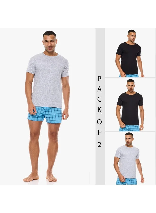 Hanes  Hanes Ultimate Mens 3 Pack FreshIQ Crew Neck Tee for Men | Best Price UAE