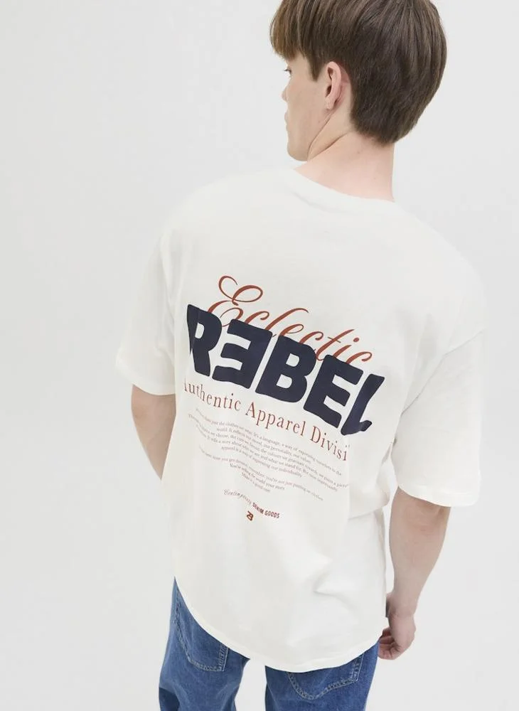 JJ Rebel Rebel Regular Fit Crew Neck T-Shirt