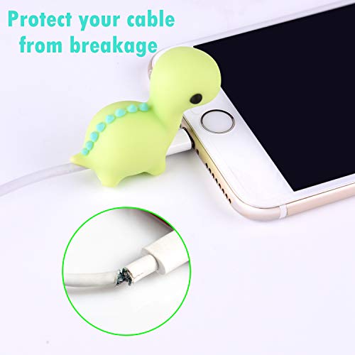 TUPARKA 18 pcs Cable Protector for iPhone iPad USB Cable Saver with Cute Fish Dinosaur Animal Designs - Image 3