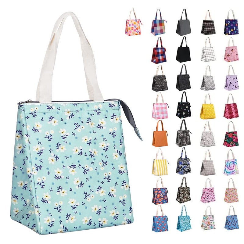 iknoe Insulated Lunch Bag for Women Adults 9L Foldable WideOpen Cooler Bag with Pockets Leakproof Portable for Picnic Office BeachShivering - Image 2