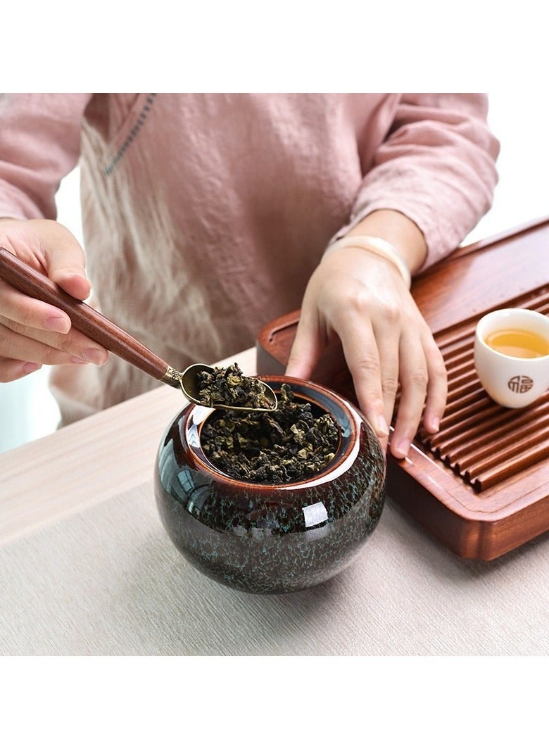 Tea Spoon Ebony Teaspoon Solid Wood Retro Creative Tea Shovel Tea KongFu Tea Ceremony Accessories Gift,Coffee Spoon,Tea Leaf Dispenser, Best Items Available Tea And Coffee Set Accessories - Image 2