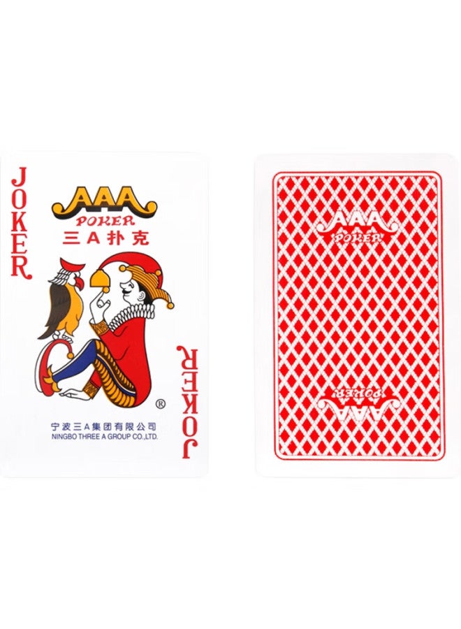 THREEA Aaa Guandan Special Playing Cards, Aaa Premium High-Quality Anti-Peeping Durable Playing Cards, Table Game Cards, Red 10 Decks, 2208 - Image 1