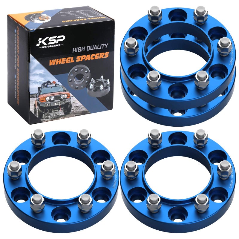 KSP 25mm1 Tacoma Wheel Spacers 6x55 Bolt Pattern 6x1397 to 6x1397 Hubcentric Spacers Compatible with Toyota 4Runner Fj Cruiser Tundra 6 Lug Wheel 4pcs Aluminum Tire Spacer with 106mm Hub Bore