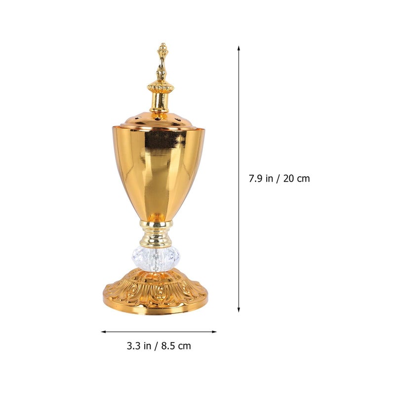 حامل مبخرة معدني على الطراز الشرقي الأوسط مبخرة لتعطير المنزل للتأمل العلاج العطري ديكور - Image 2
