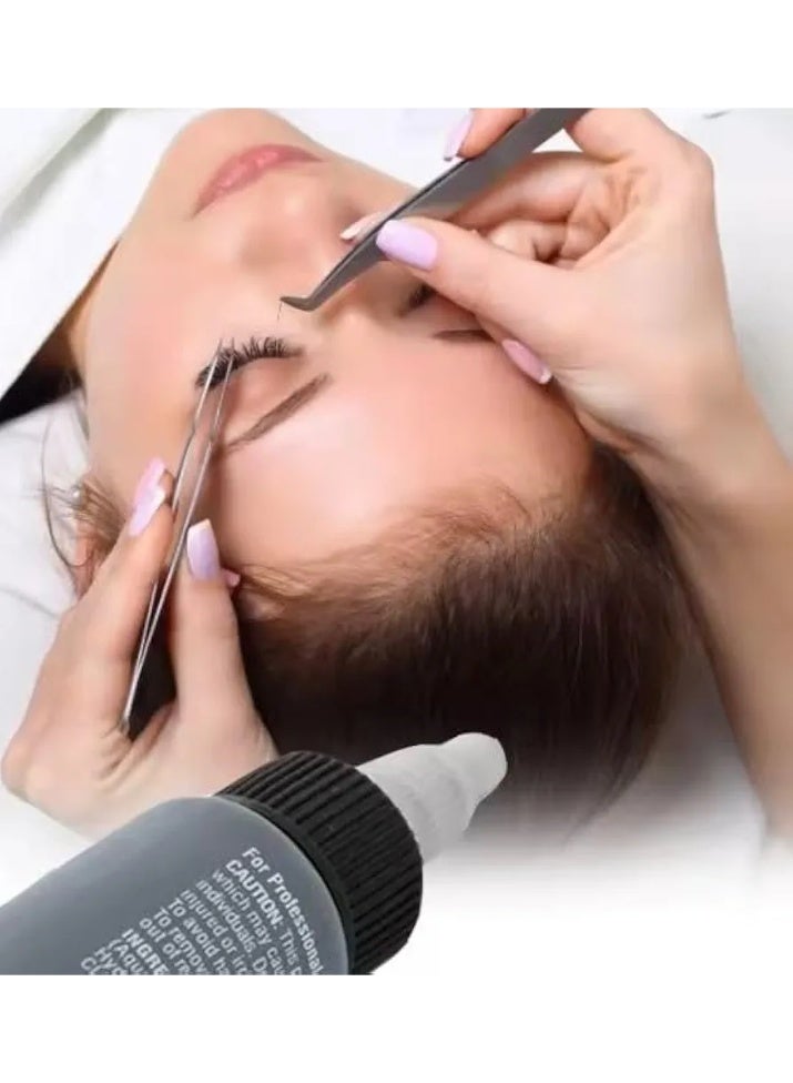 Extra strong, waterproof eyelash adhesive that lasts up to 48 hours. Latex-free, hypoallergenic, and quick-drying. Includes an applicator brush for false eyelashes. 30ml - Image 4